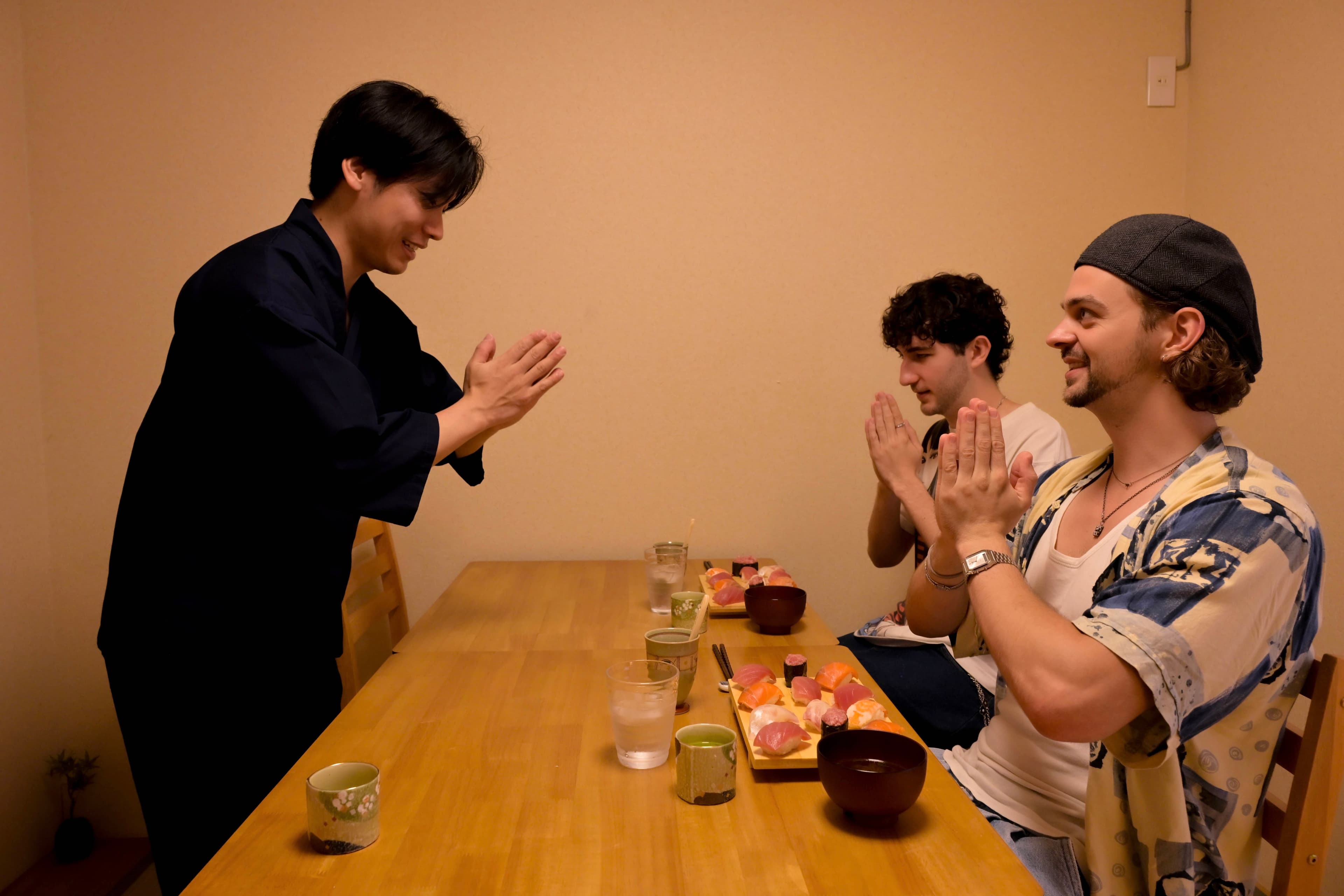 Sushi-making demonstration